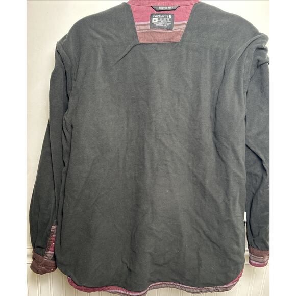 Carhartt Rugged Flex Relaxed Fit Warm Flannel Fleece Lined Shirt Jacket Men's XL - Picture 5 of 10